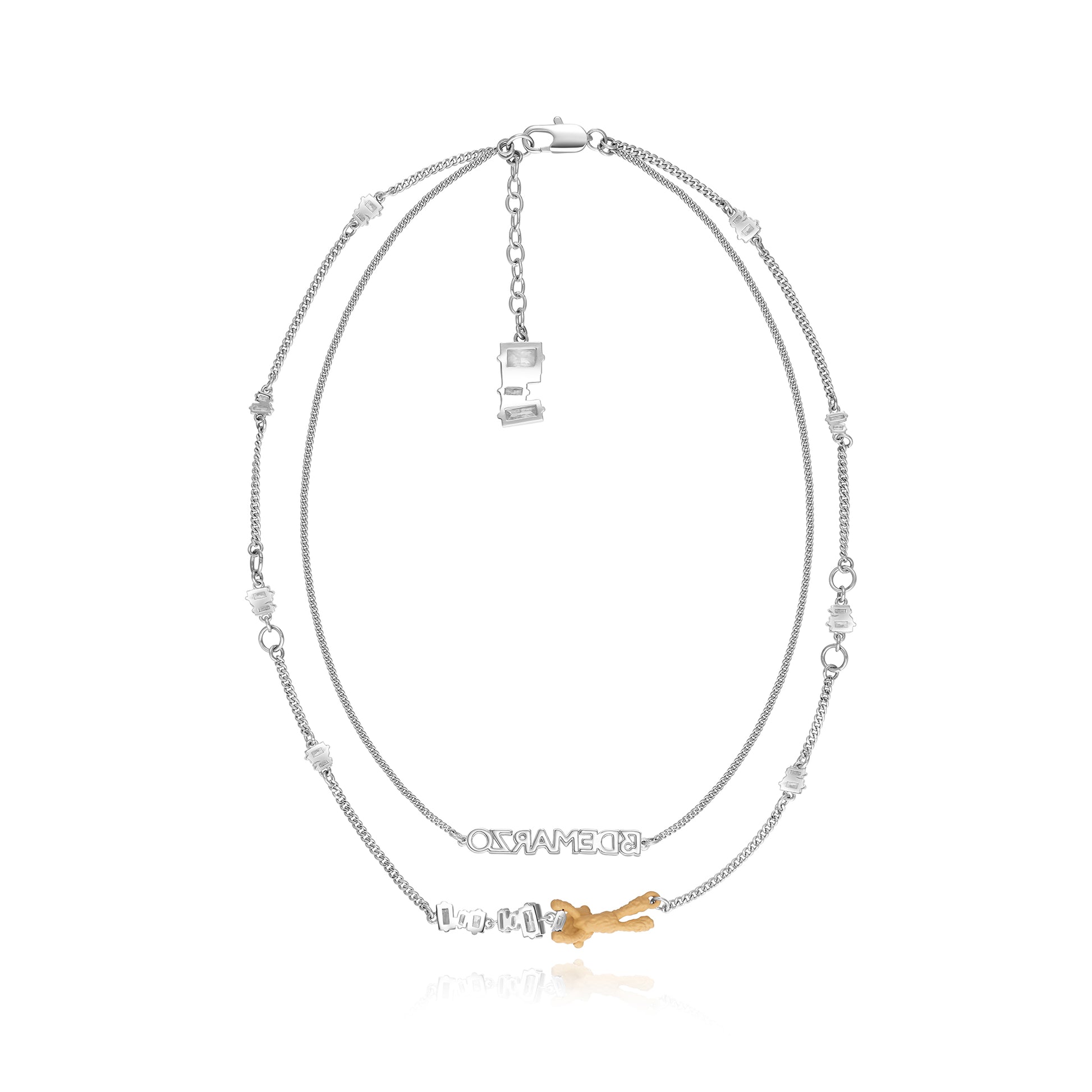 13DE MARZO Bear Zircon Unshaped Necklace - 13DE MARZO