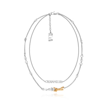 13DE MARZO Bear Zircon Unshaped Necklace - 13DE MARZO