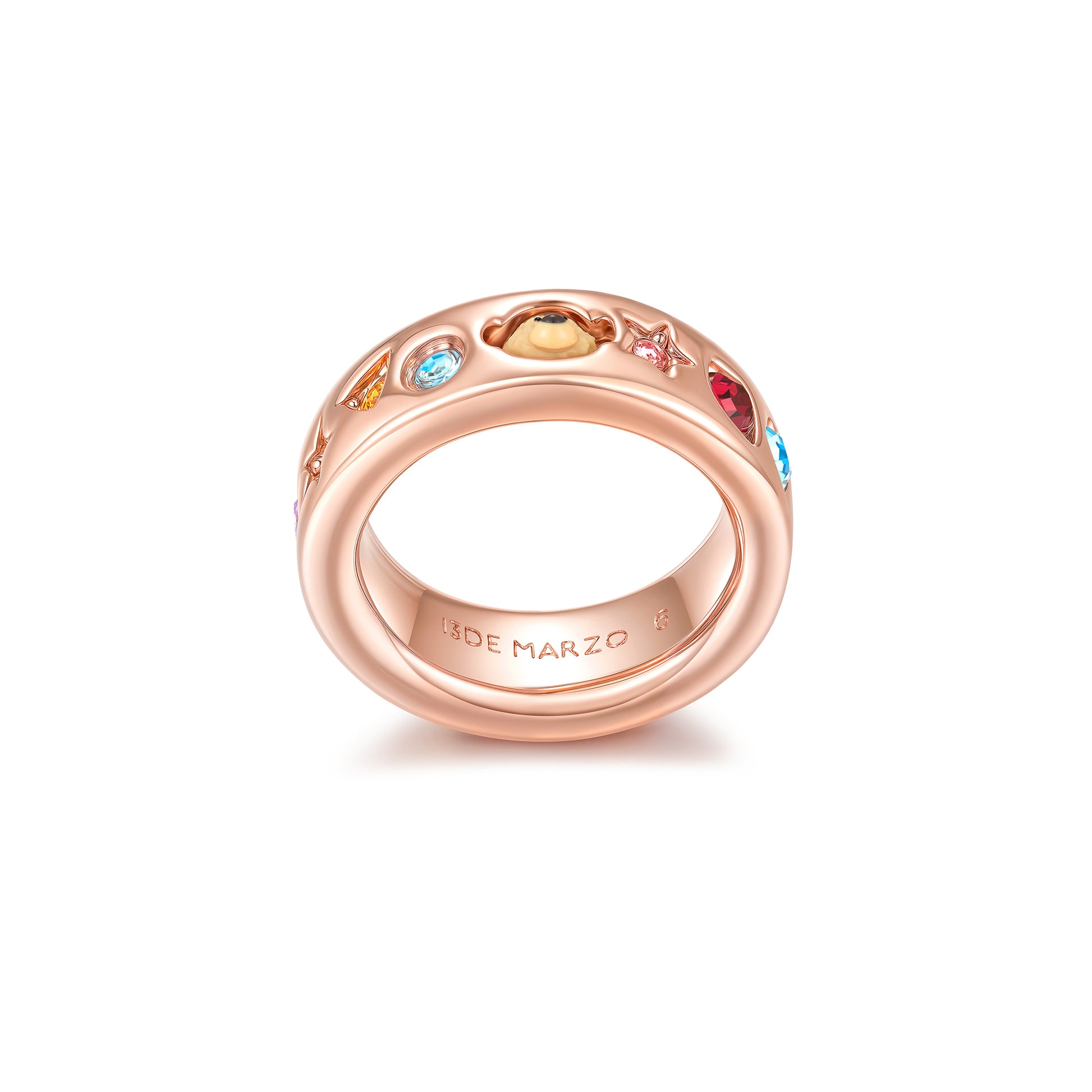 13DE MARZO Color Gems Bear Ring