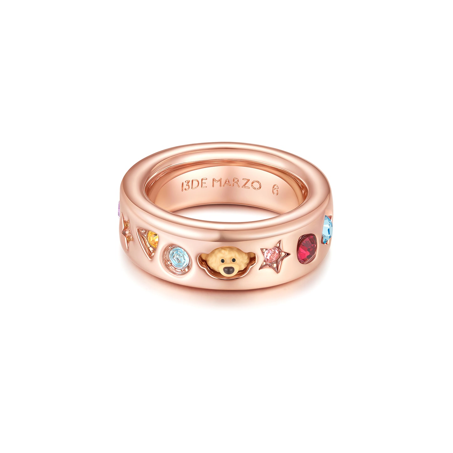 13DE MARZO Color Gems Bear Ring - 13DE MARZO