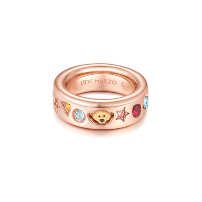13DE MARZO Color Gems Bear Ring - 13DE MARZO
