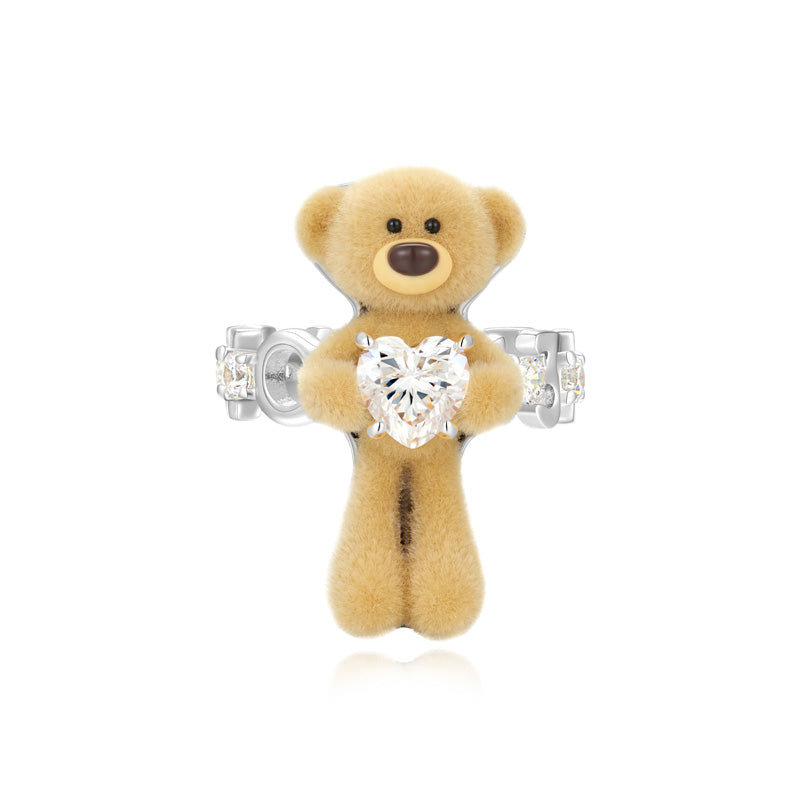 13DE MARZO Bear Hug Heart Ring - 13DE MARZO