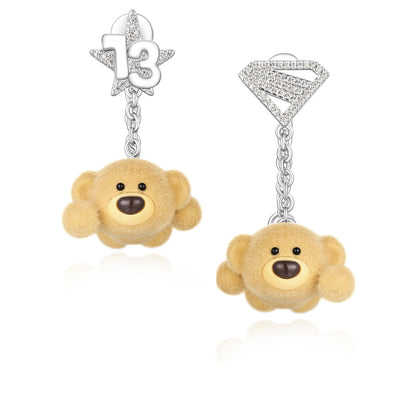 13DE MARZO Superman Bear Ear Ring - 13DE MARZO
