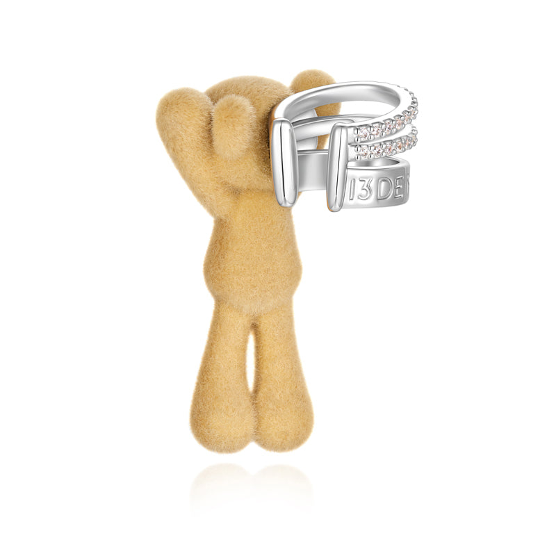 13DE MARZO Huggy Bear Ear Cuff - 13DE MARZO