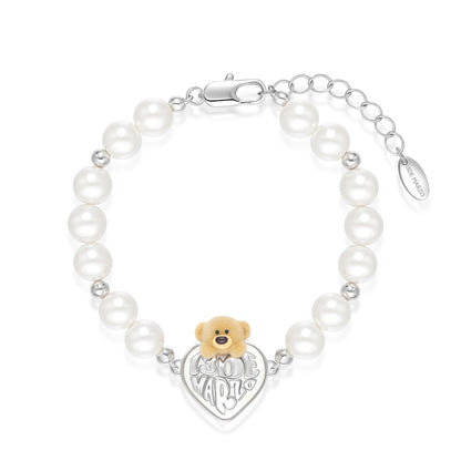 13DE MARZO Bear Heart Pearl Bracelet - 13DE MARZO