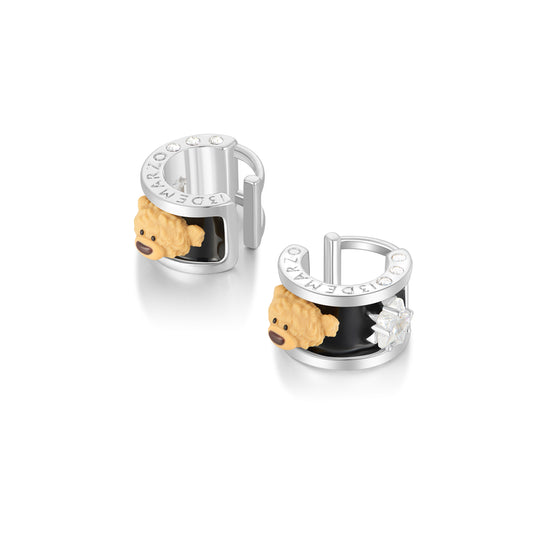 13DE MRAZO Zircon Bear Ear Cuff