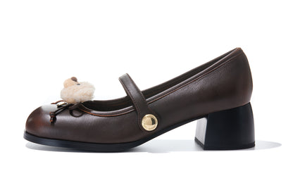 13DE MARZO High Heel Mary Jane Brown - 13DE MARZO