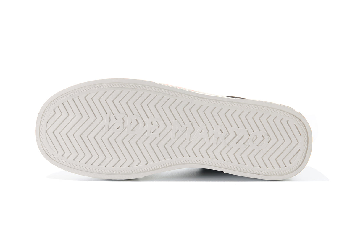 13DE MARZO Painted Canvas Shoes Black