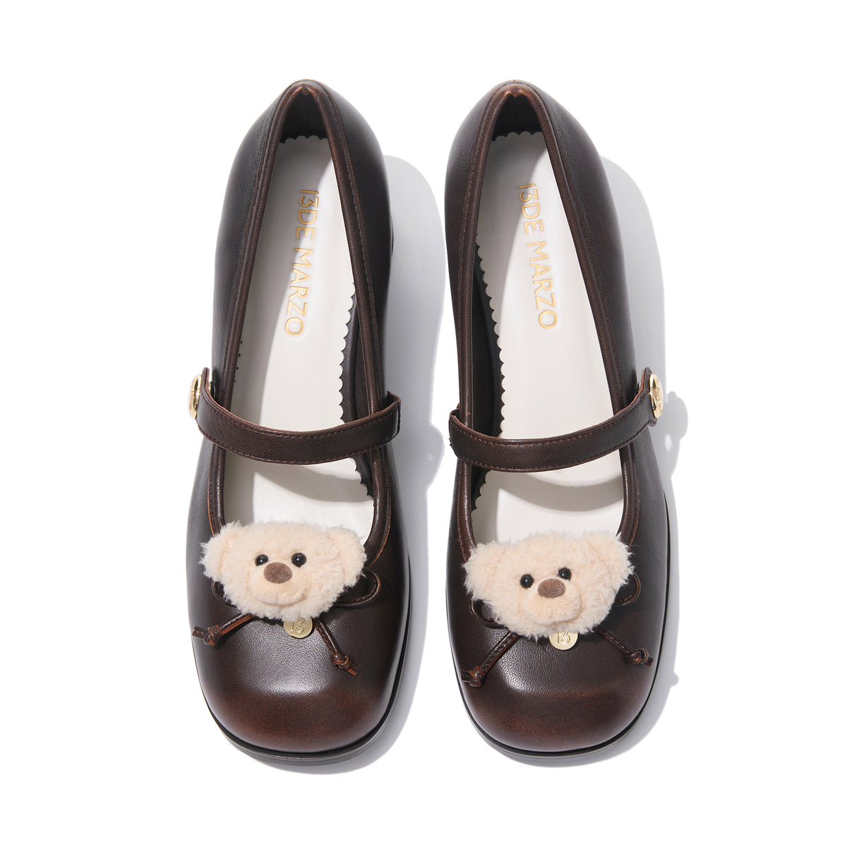 13DE MARZO High Heel Mary Jane Brown - 13DE MARZO