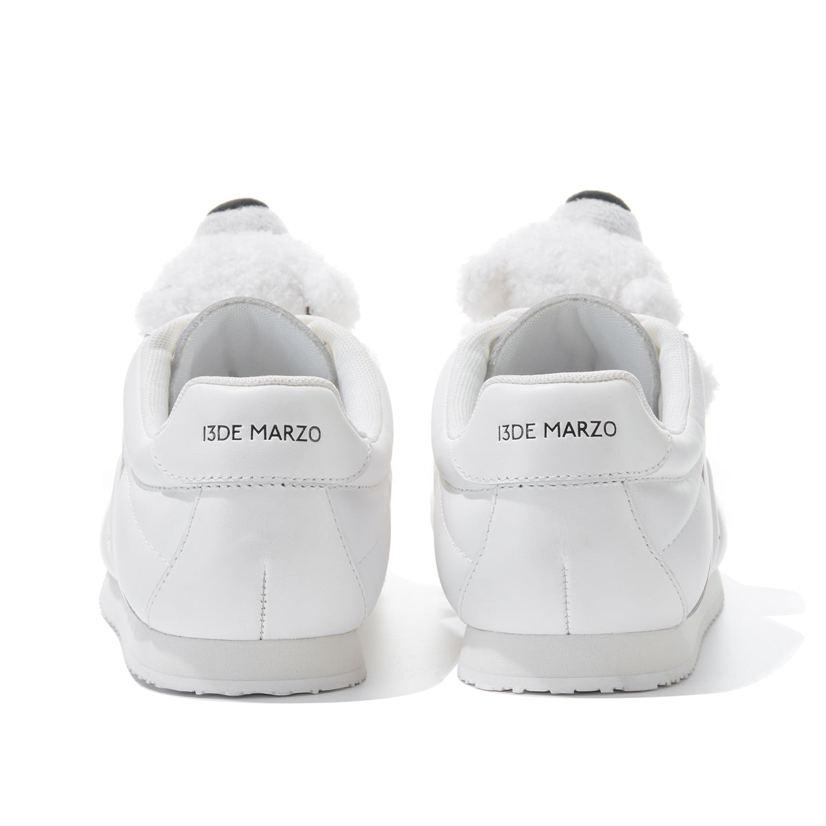 13DE MARZO Quilted Lightweight Casual Shoes White - 13DE MARZO