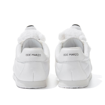 13DE MARZO Quilted Lightweight Casual Shoes White - 13DE MARZO