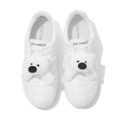 13DE MARZO Quilted Lightweight Casual Shoes White - 13DE MARZO