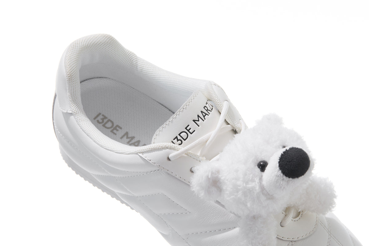 13DE MARZO Quilted Lightweight Casual Shoes White - 13DE MARZO