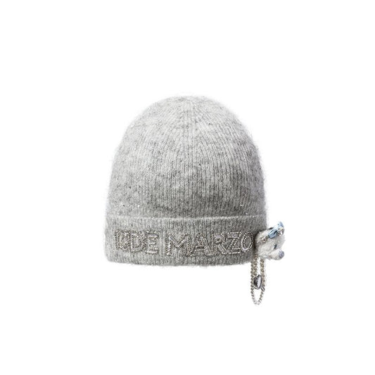 13DE MARZO Bear Sparkle Beanie Grey