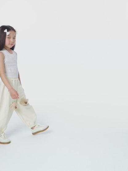 13DE MARZO BabyBear Banana Pants Beige