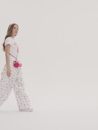 13DE MARZO Neckband Earphone Case Rose Red