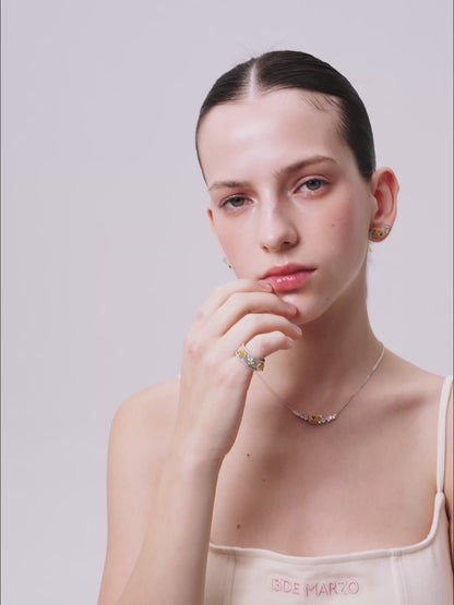 13DE MARZO Monet's Garden Crystal Rhinestone Ring