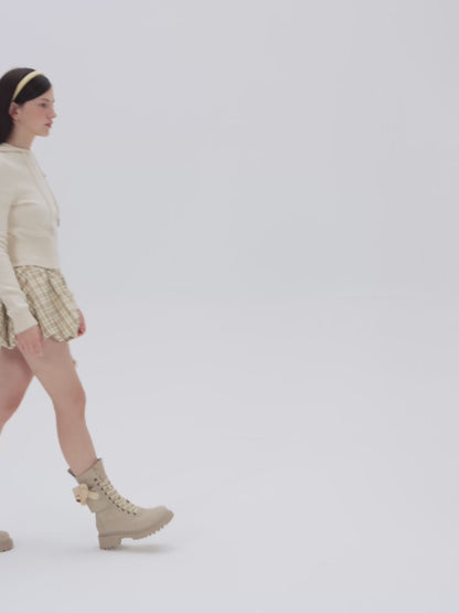 13DE MARZO Bear Cargo Boots Khaki