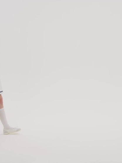 13DE MARZO Nautical Style Pleated Dress