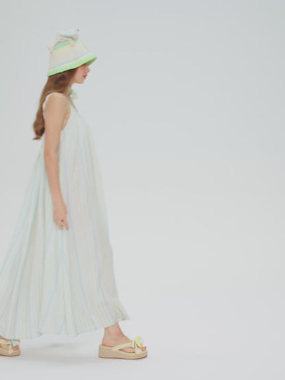 13DE MARZO Floral Bear Knit Hat