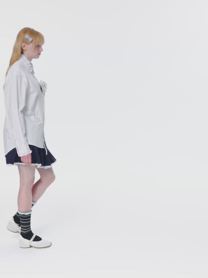 13DE MARZO Nighty Night Bear Oversized Shirt