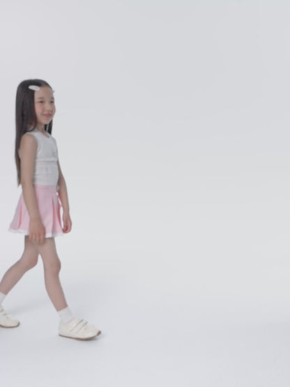 13DE MARZO BabyBear Pleated Skirt Pink