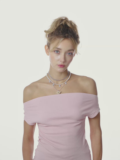 13DE MARZO Bear Layered Necklace
