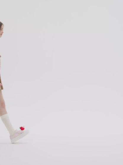 13DE MARZO Lollipop Hooded Shirt Jacket Pink