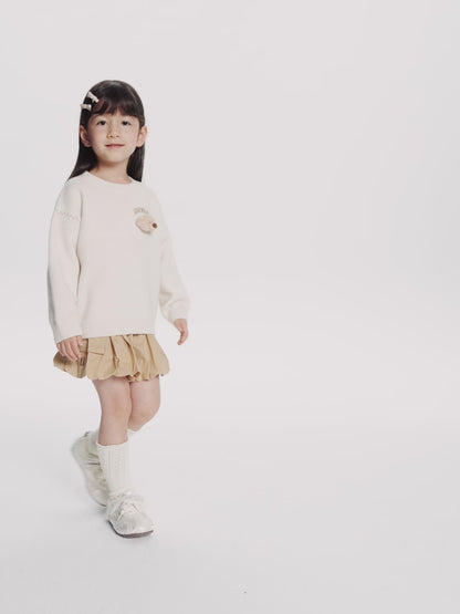 13DE MARZO BabyBear Base Crewneck Sweater Grey