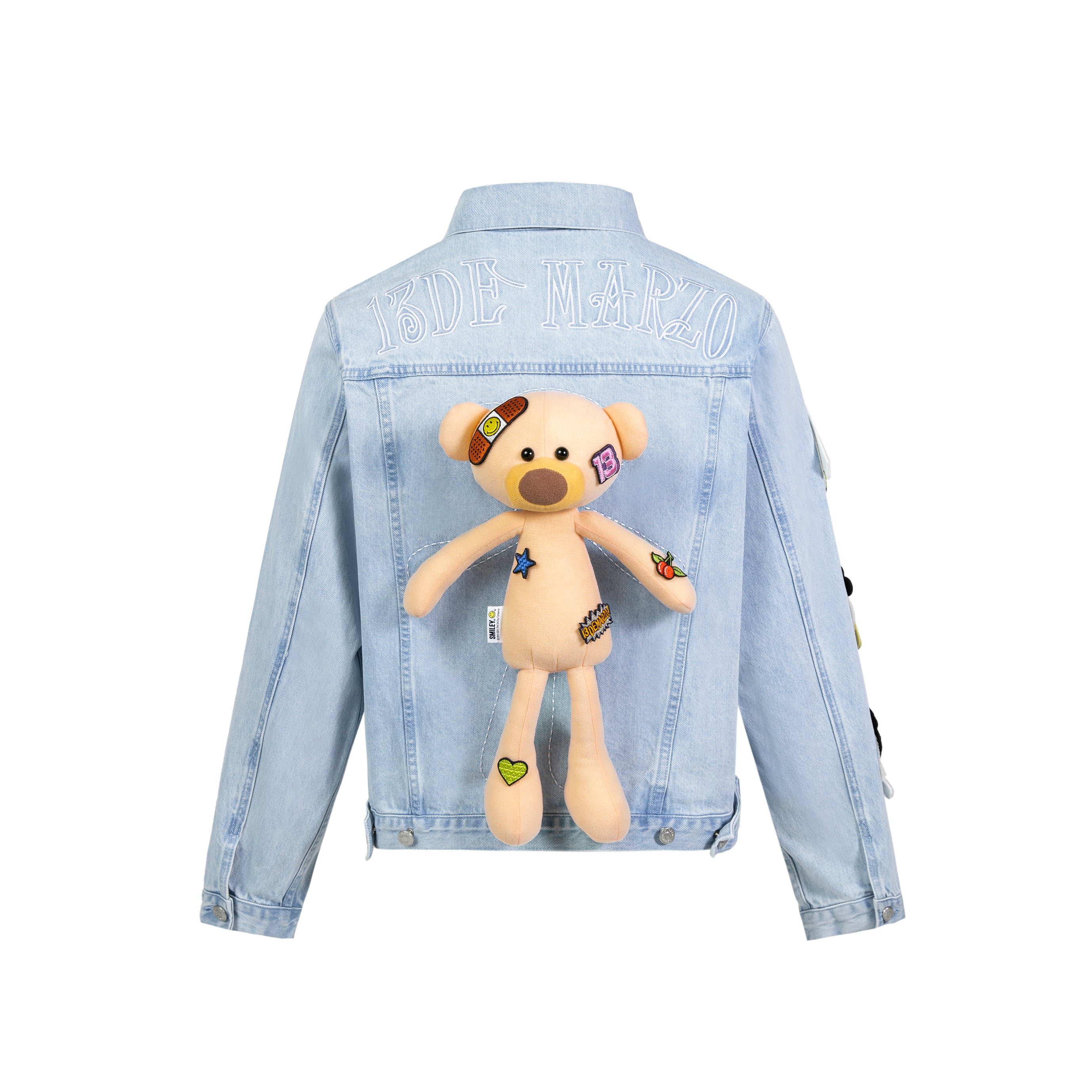 Gucci bear denim jacket best sale