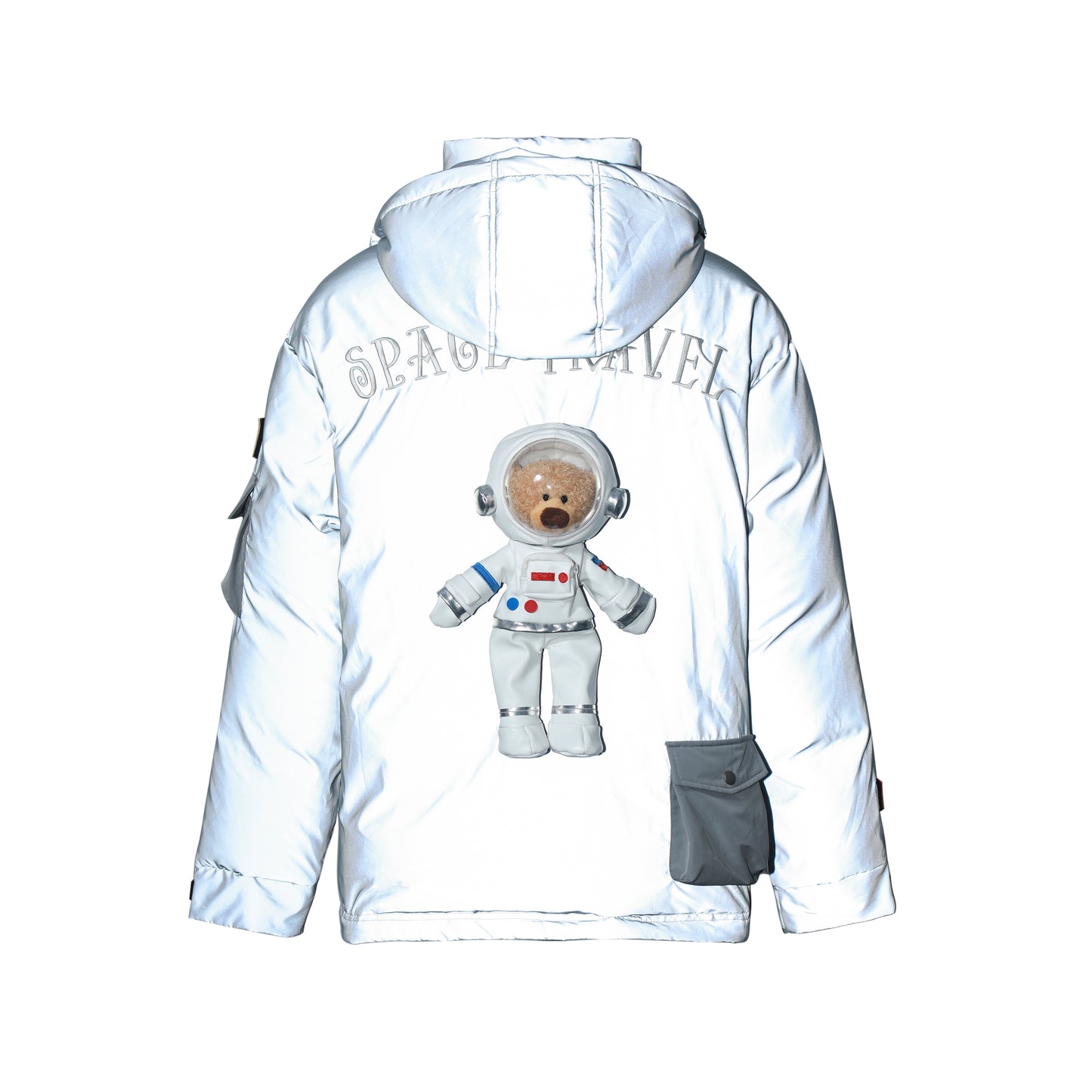 13DE MARZO Astronaut Teddy Bear Down Jacket