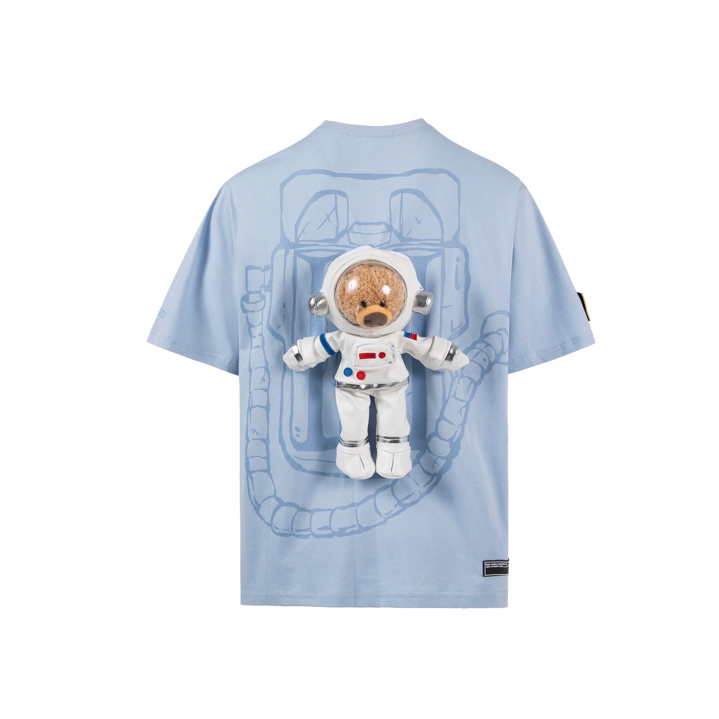 13DE MARZO Astronaut Teddy Bear Painted T-shirt