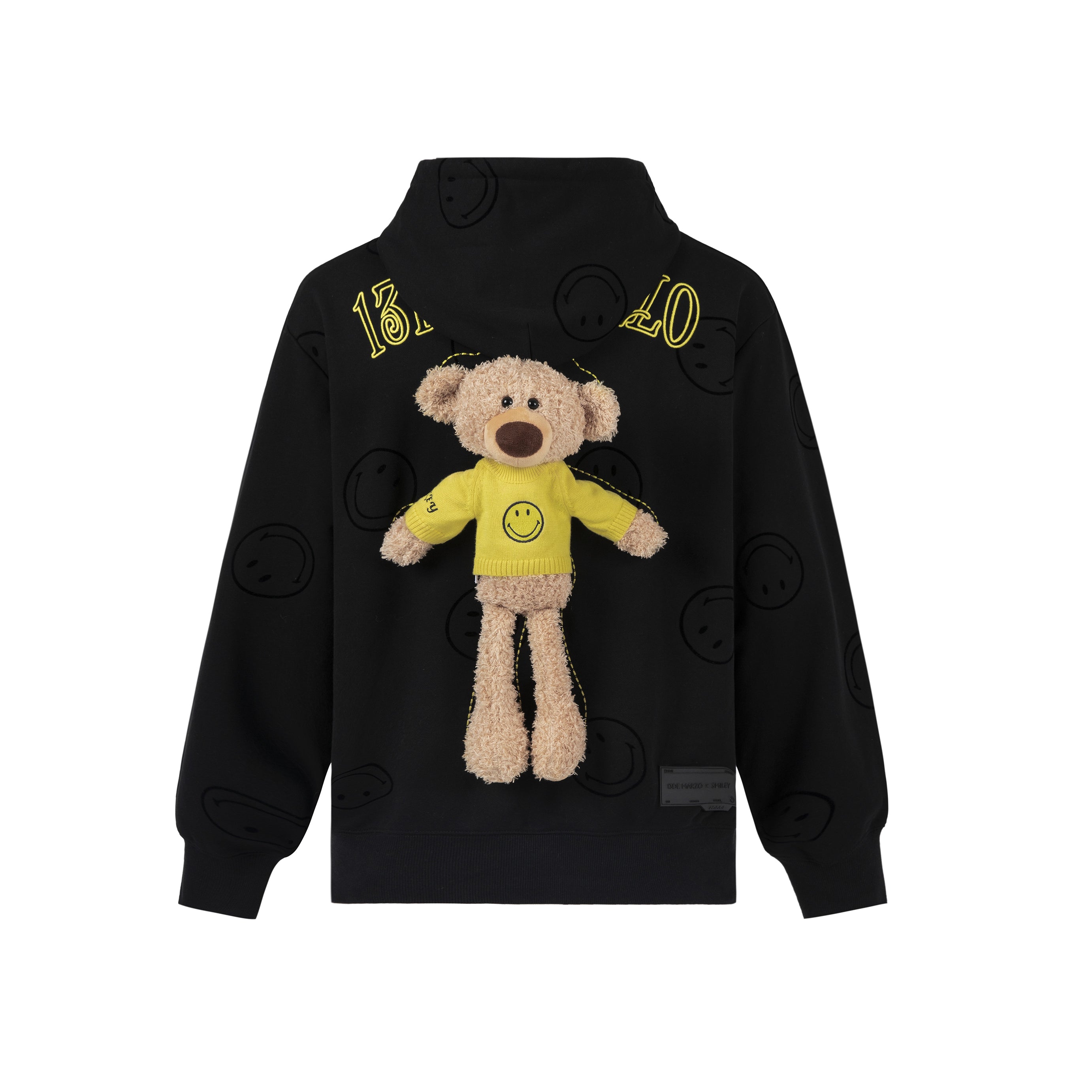 13DE MARZO Allover Smiley Palda Bear Hoodie