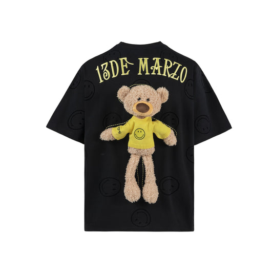 13DE MARZO Allover Smiley Palda Bear T-shirt