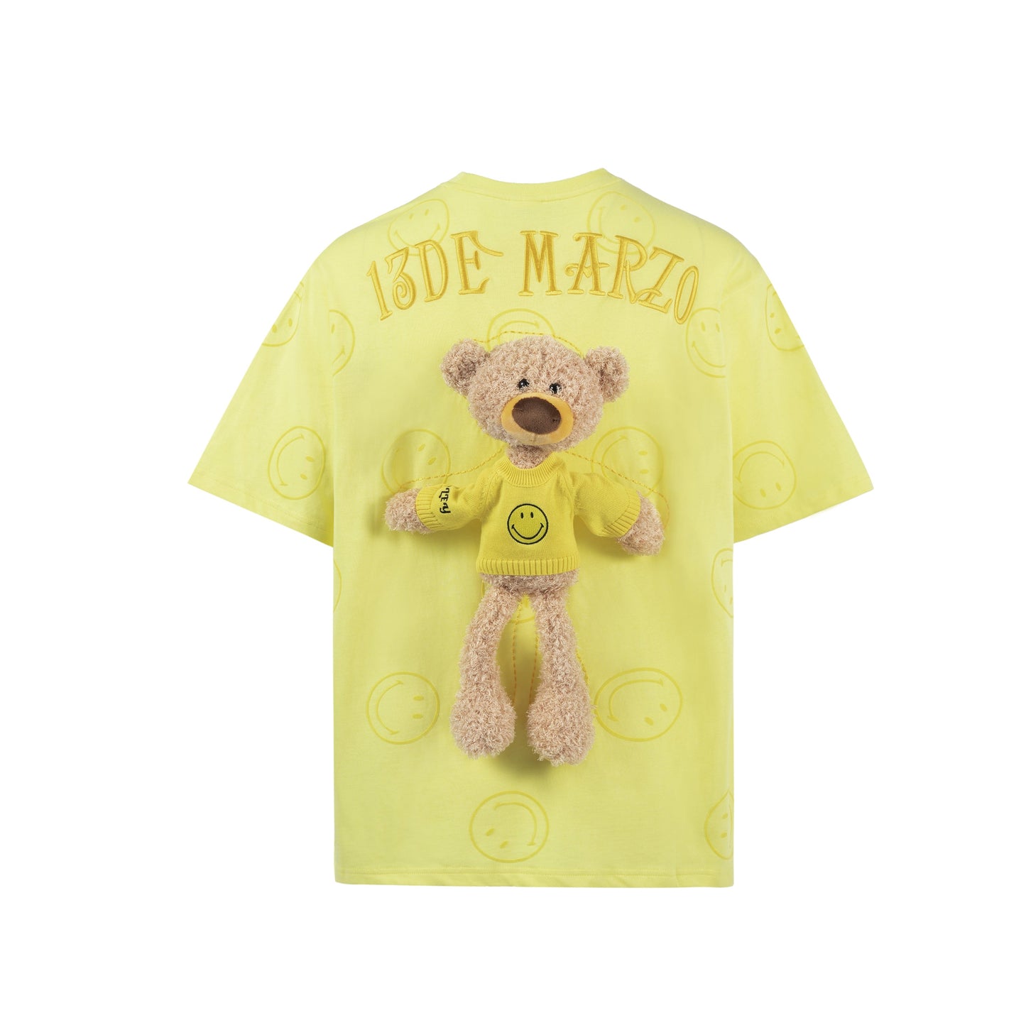 13DE MARZO Allover Smiley Palda Bear T-shirt