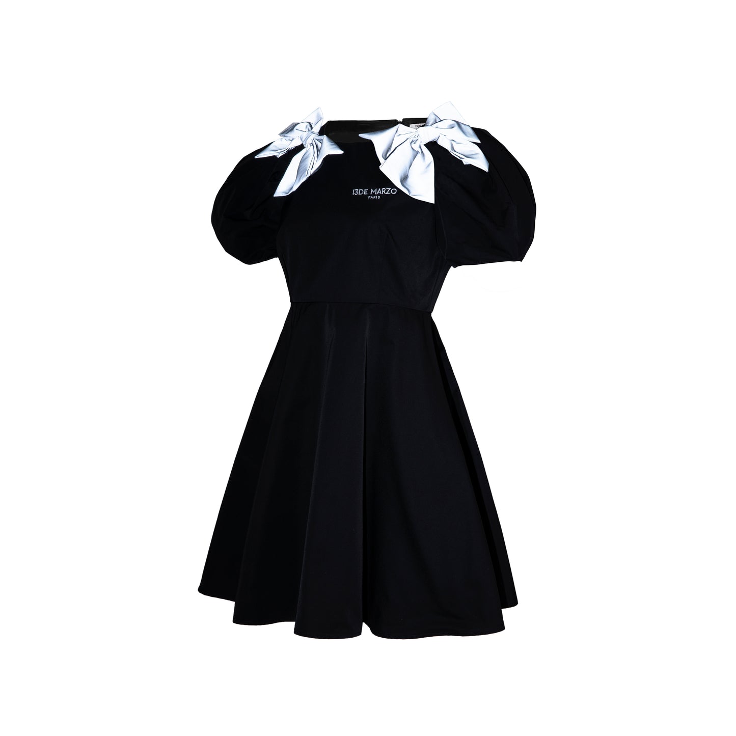13DE MARZO 3M Reflect Bowknot Shirt Dress