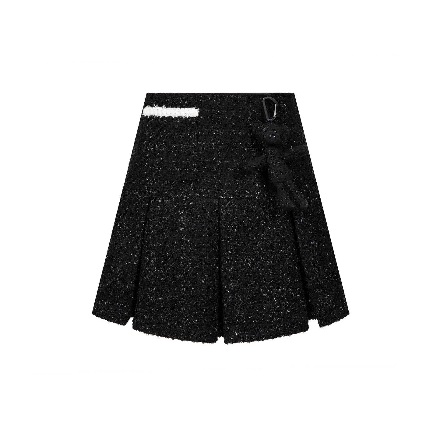 13DE MARZO Tweed Palda Bear Sivided Skirt