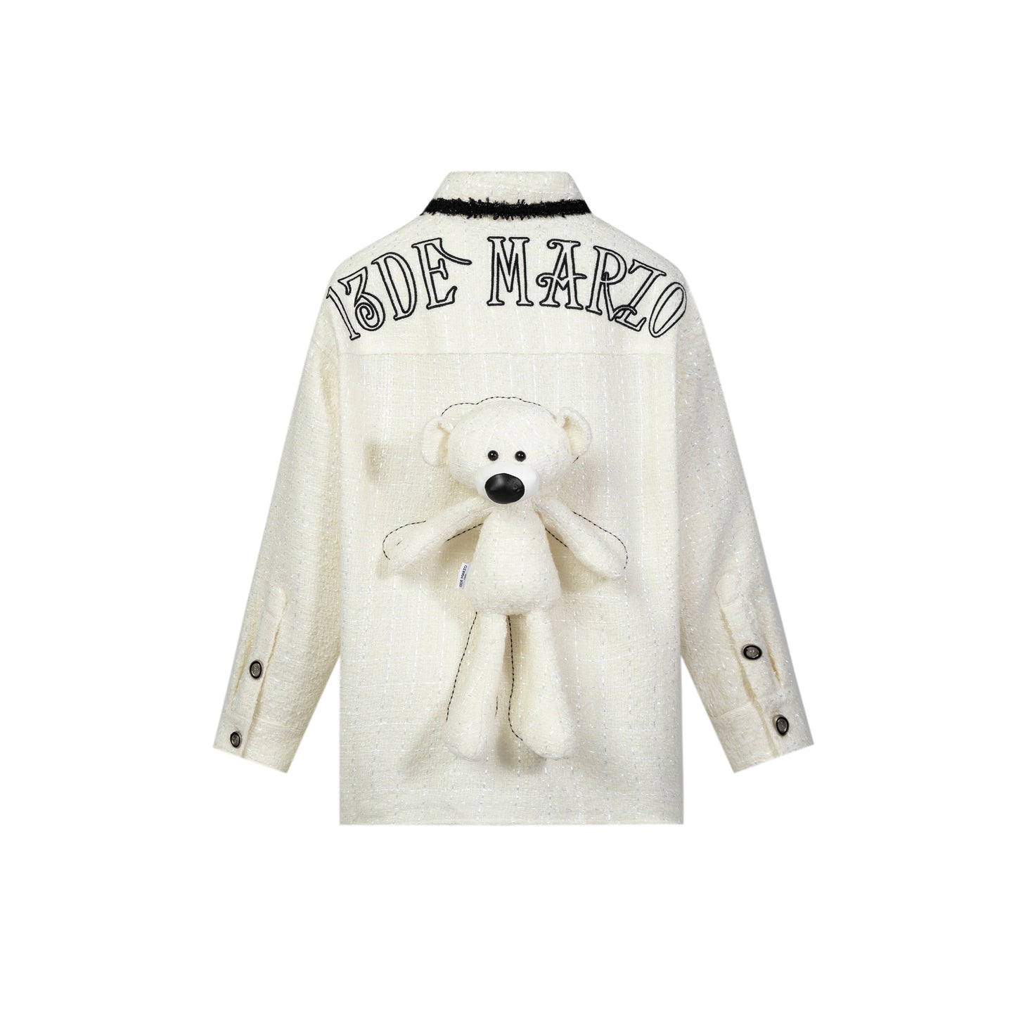 13DE MARZO Tweed Palda Bear Shirt