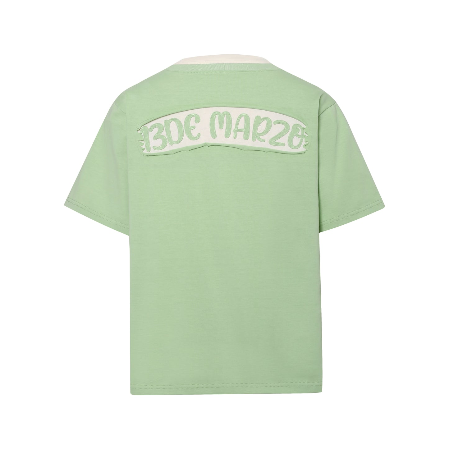 13DE MARZO Fake-2-Piece Plush Bear T-shirt
