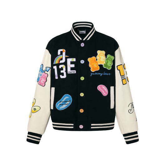 13DE MARZO Big Gummy Bear Baseball Jacket