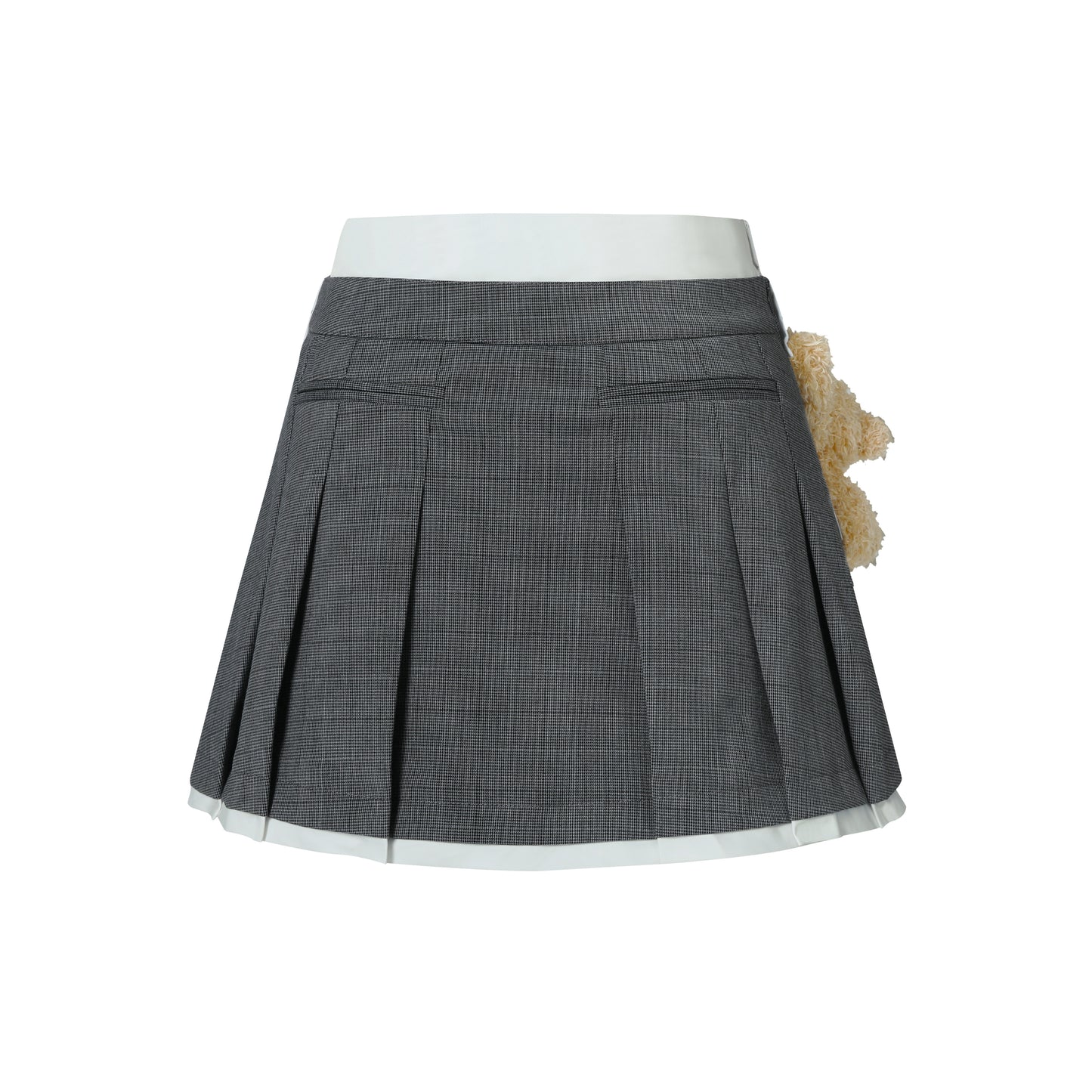 13DE MARZO Bear Loin Pleated Skirt
