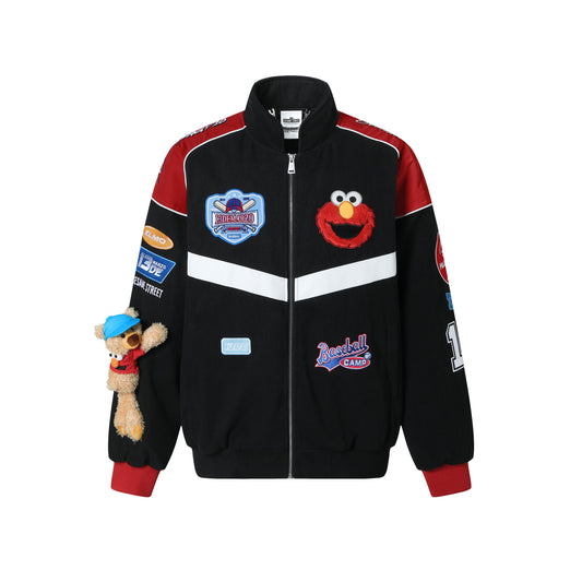 13DE MARZO Elmo Baseball Racing Jacket
