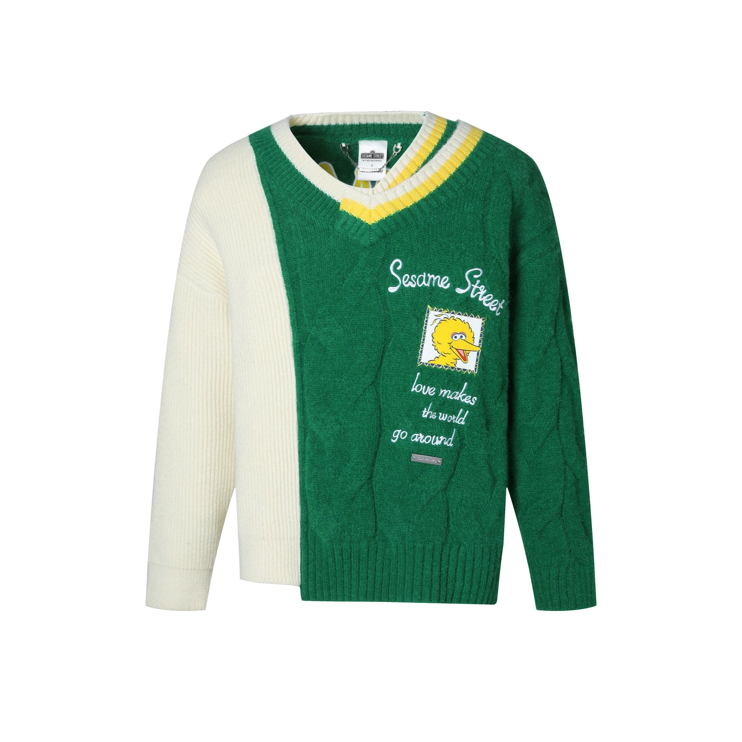 13DE MARZO Bigbird Color Match Sweater