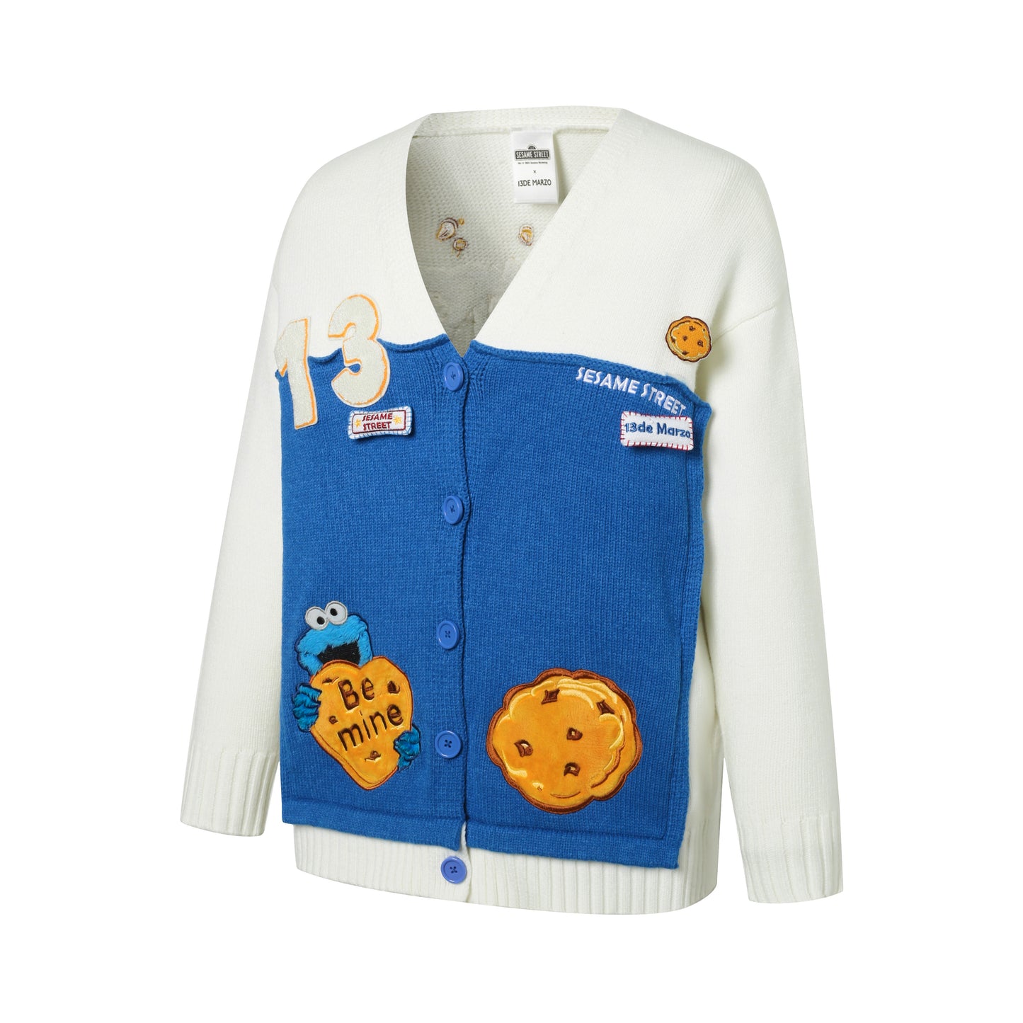 13DE MARZO Cookie Monster Knit Cardigan