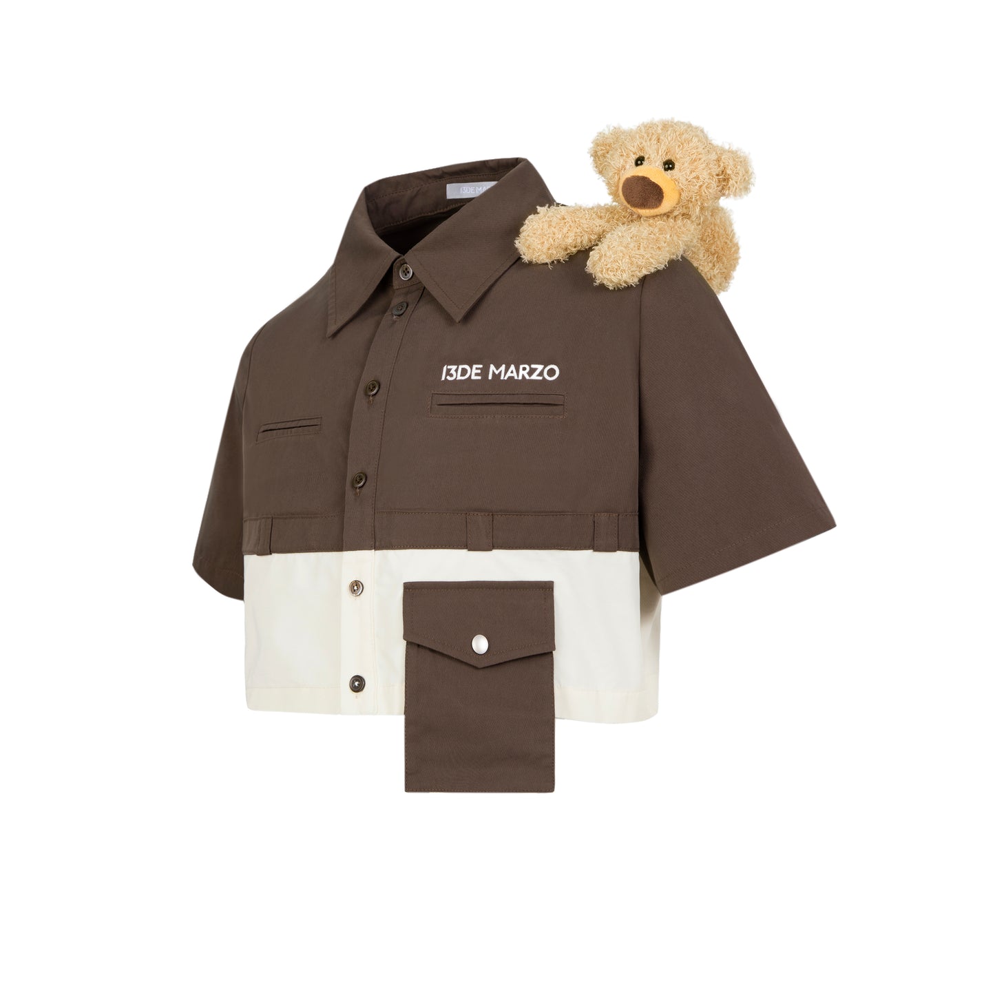 13DE MARZO Bear Cargo Short Shirt