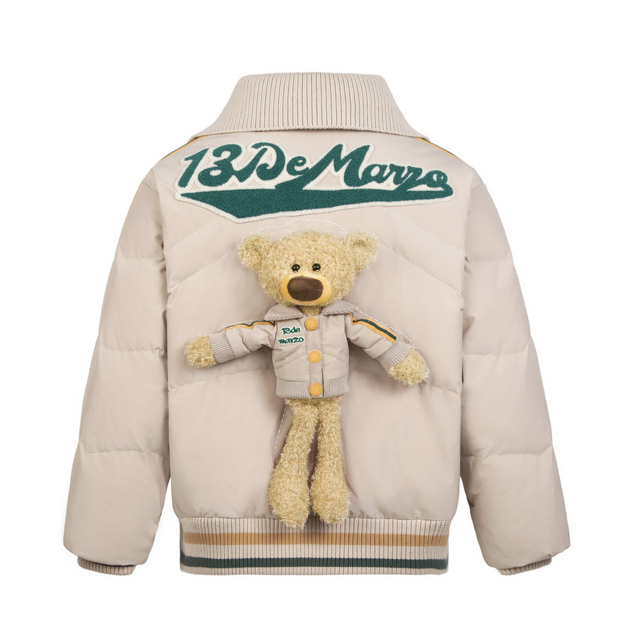 13DE MARZO Bear Vintage Knit Down Jacket - 13DE MARZO