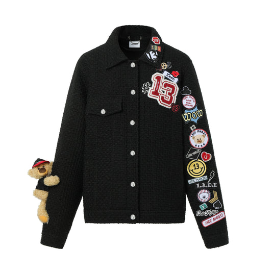 13DE MARZO Bear Badges Jacket