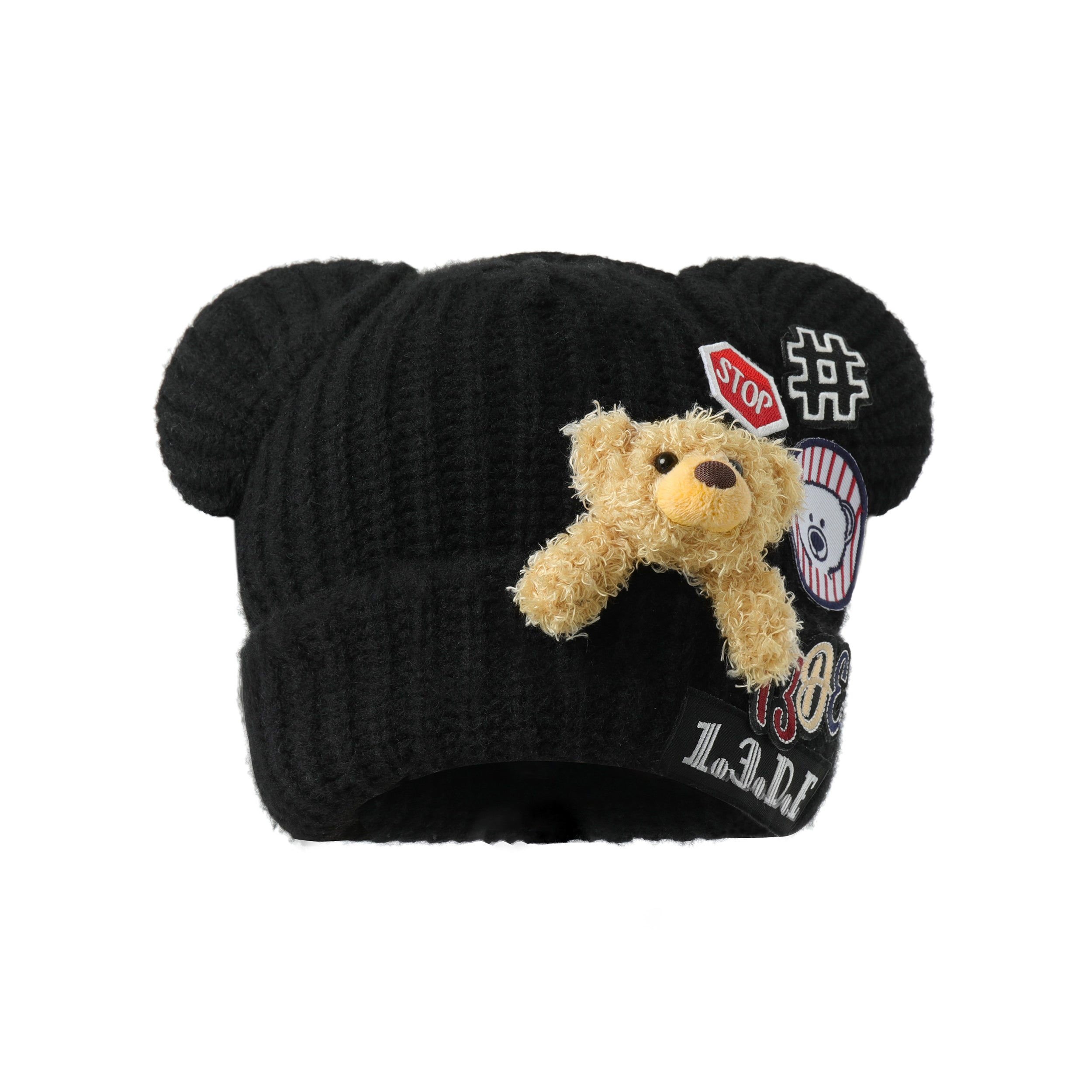 13DE MARZO Doozoo Ear Badges Beanie