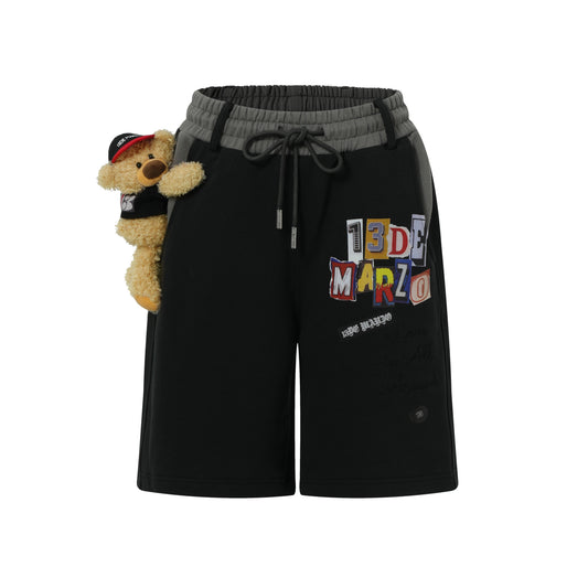 13DE MARZO Clipping Logo Bear Shorts