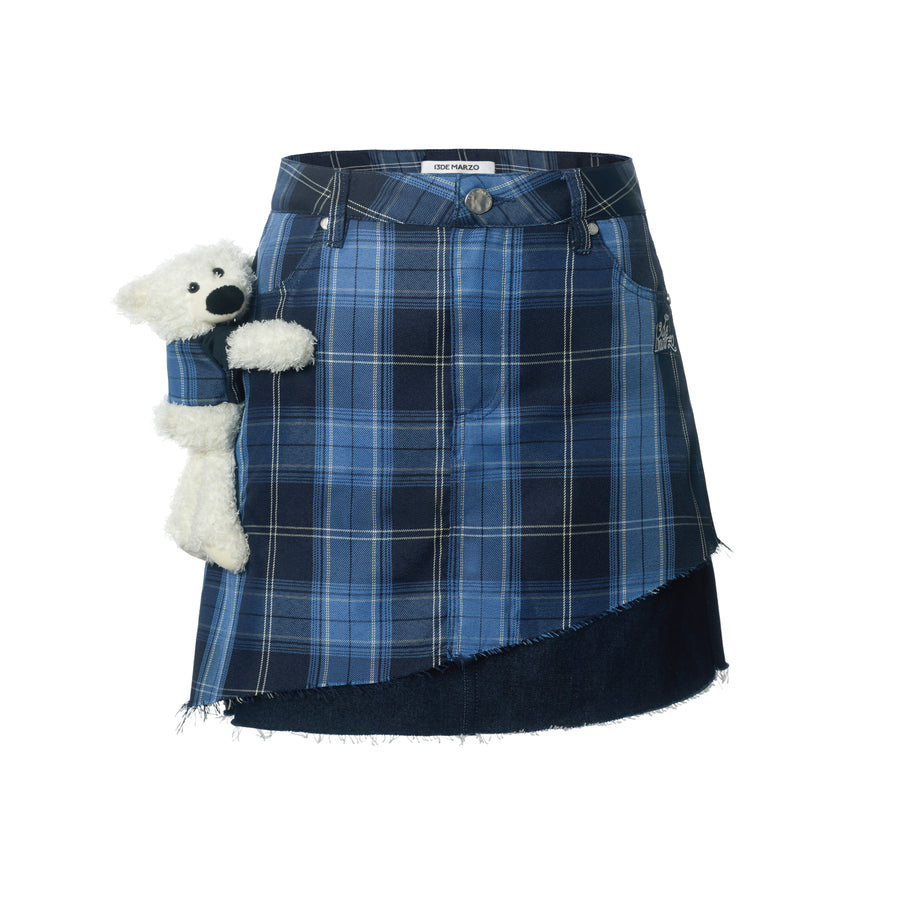 13DE MARZO Doozoo Plaid Denim Dress - 13DE MARZO